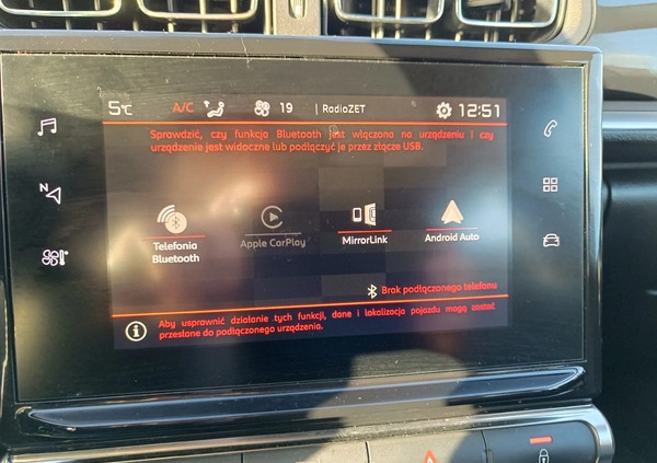 Citroen C3 cena 48000 przebieg: 97000, rok produkcji 2019 z Chełm małe 742